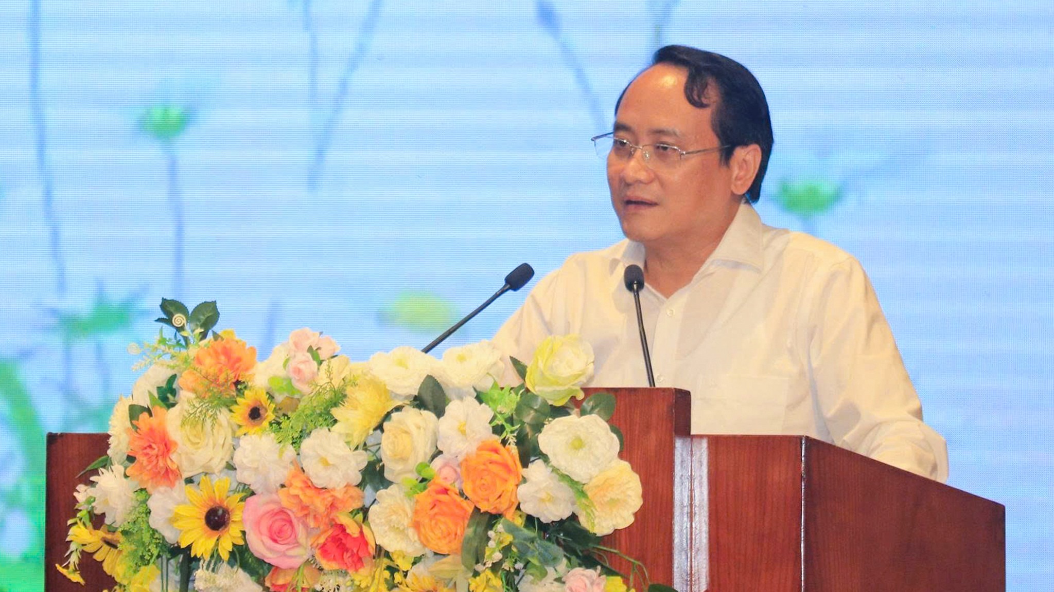 Ông Võ Hoàng Nguyên chia sẻ tại buổi lễ