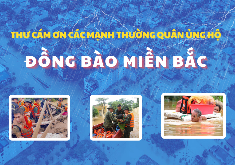 Thư cảm ơn: Các mạnh thường quân đã đồng hành cùng Vinacam cứu trợ Đồng bào miền Bắc bị ảnh hưởng bởi cơn bão số 3