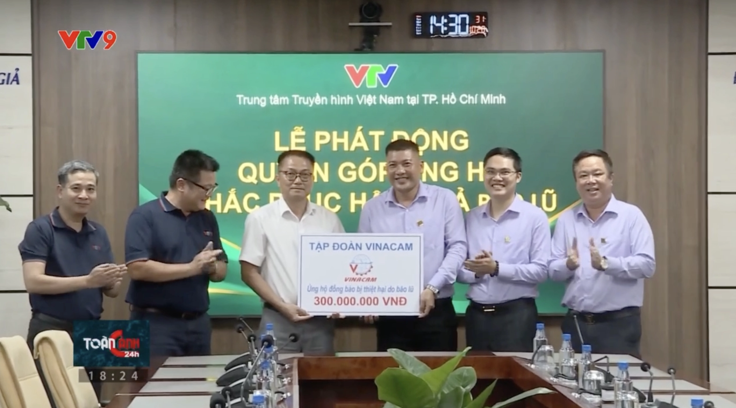 Vinacam tiếp tục đóng góp ủng hộ 300 triệu ủng hộ đồng bào bị thiệt hại do bão lũ