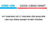 Công văn từ UBND tỉnh Daklak v/v tham mưu xử lý văn bản liên quan đến lĩnh vực nông nghiệp và Môi trường